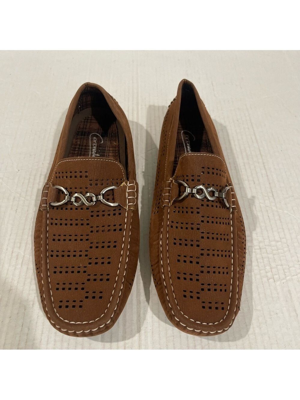 Men’s Coronado Drive Brown Suede Slip On Loafers Size 9.5 US!